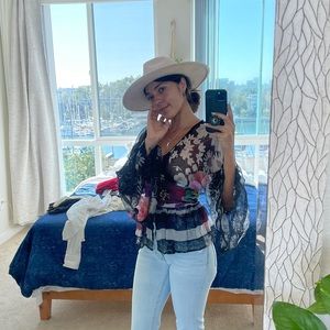 Roberto Cavalli Sheer Blouse size 6